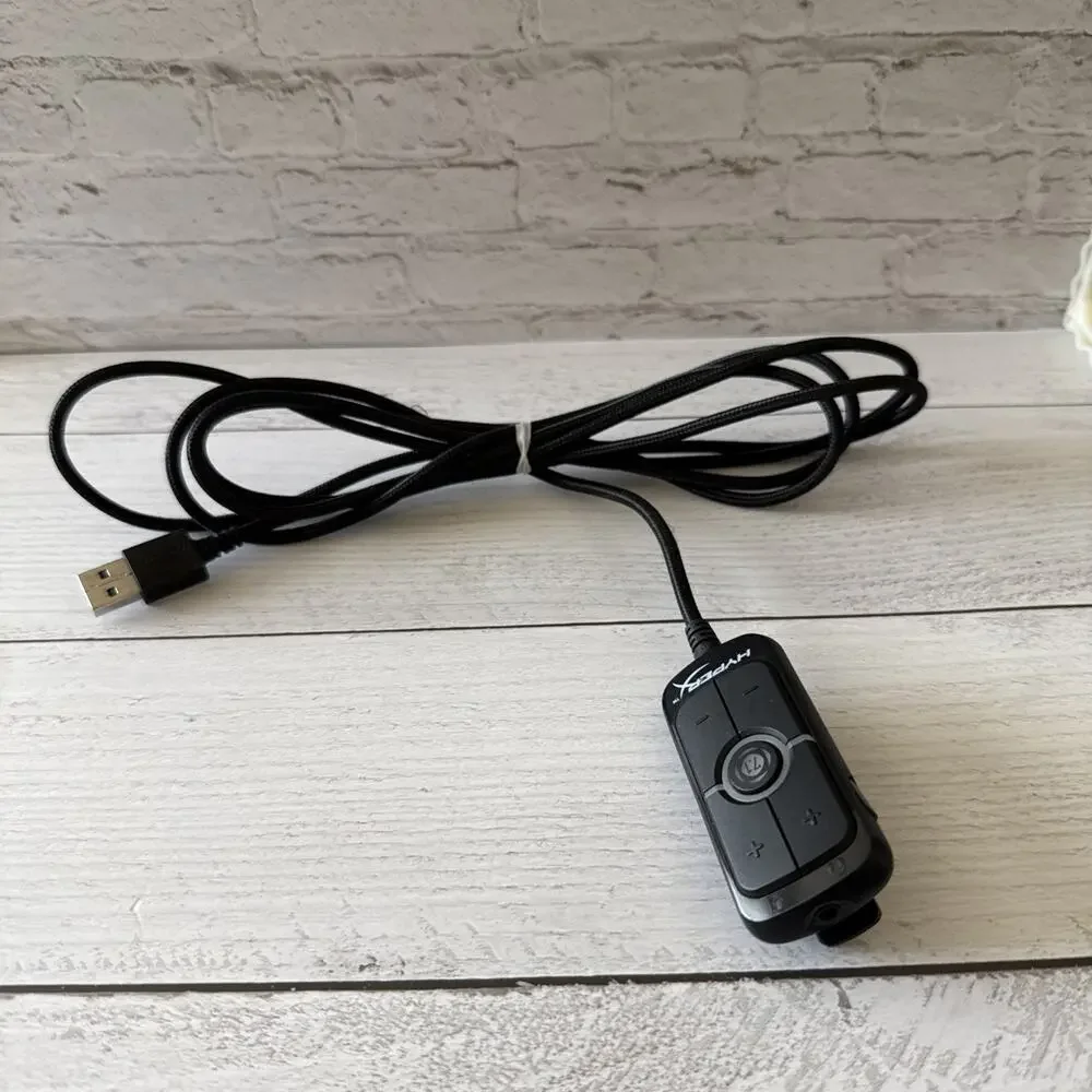 HyperX USB Virtual Surround Sound Audio Controller Adapter Headset Dongle